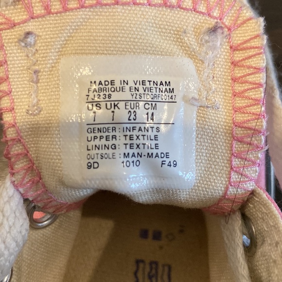 Converse Allstar low infants size 7 - Picture 5 of 5